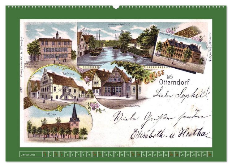 Produktbild: 625 Jahre Otterndorf - Gr&uuml;ne Stadt am Meer (Wandkalender 2026 DIN A2 quer), CALVENDO Monatskalender