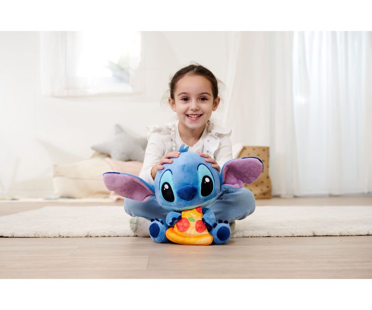Produktbild: Disney Stitch mit Pizza, 25cm