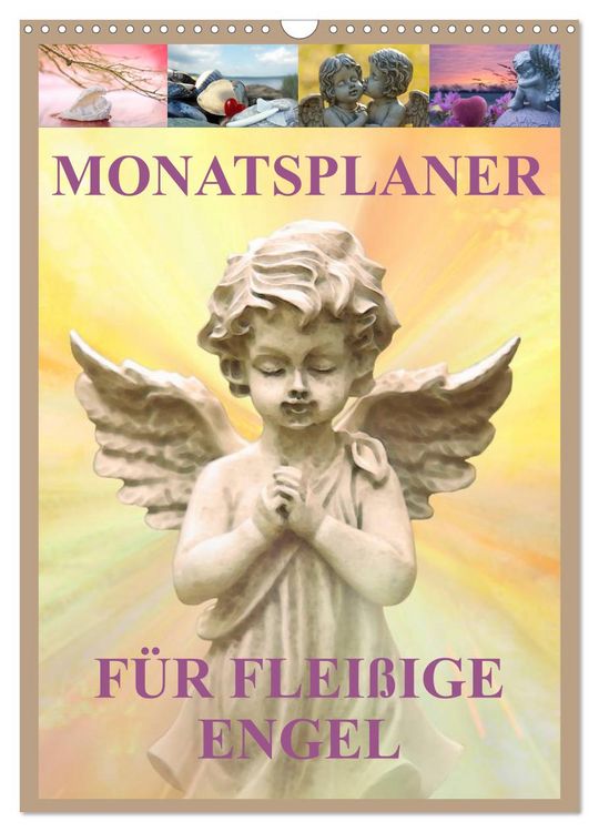 Produktbild: Monatsplaber f&uuml;r flei&szlig;ige Engel (Wandkalender 2026 DIN A3 hoch), CALVENDO Monatskalender
