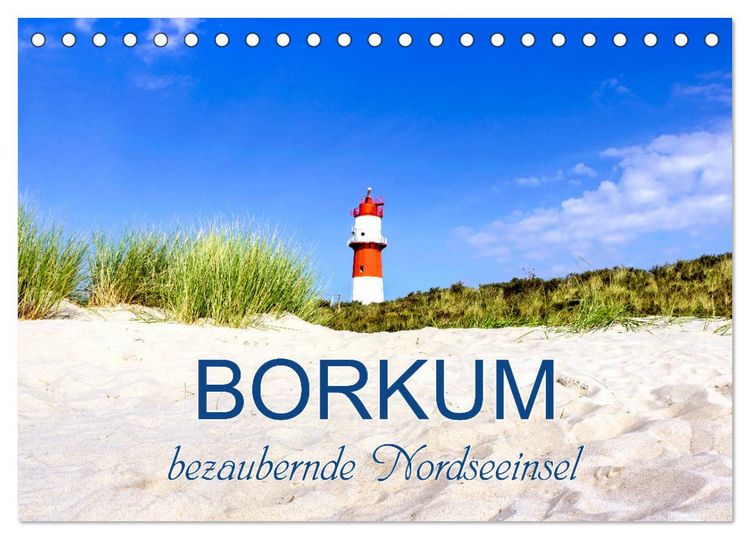 Produktbild: Borkum, bezaubernde Nordseeinsel (Tischkalender 2026 DIN A5 quer), CALVENDO Monatskalender
