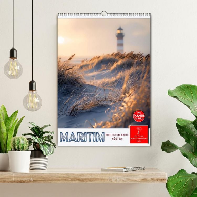 Produktbild: Maritim, Deutschlands K&uuml;sten (Wandkalender 2026 DIN A2 hoch), CALVENDO Monatskalender