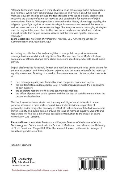 Produktbild: Same-Sex Marriage and Social Media