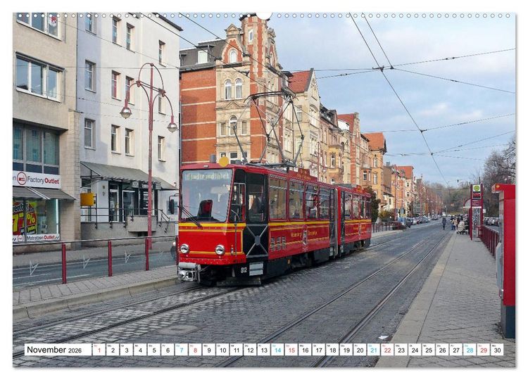 Produktbild: Tram historisch (hochwertiger Premium Wandkalender 2026 DIN A2 quer), Kunstdruck in Hochglanz