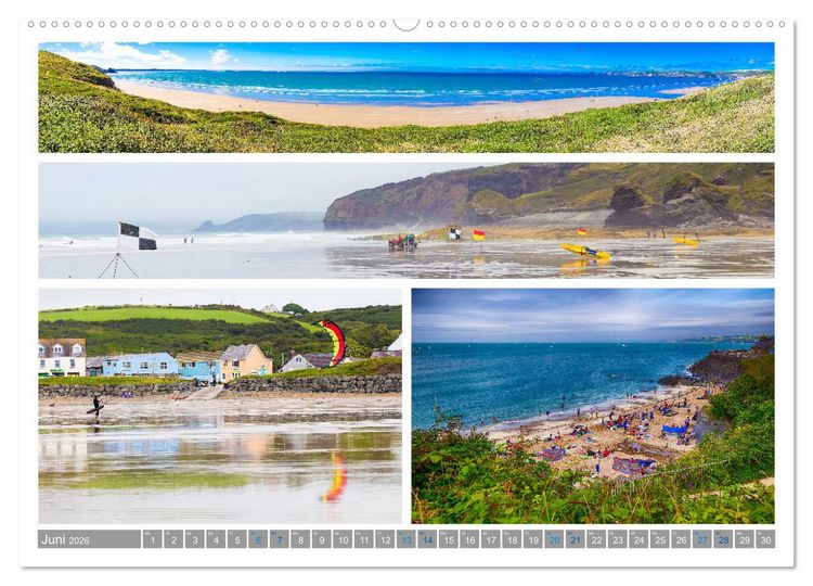 Produktbild: Sehnsucht Wales - Collagen eines Landes (Wandkalender 2026 DIN A2 quer), CALVENDO Monatskalender