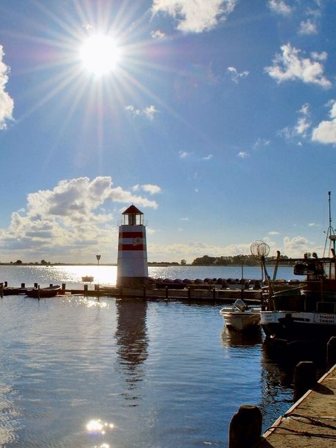 Produktbild: CALVENDO Puzzle Sonne im Hafen von Waase | 1000 Teile Lege-Gr&ouml;&szlig;e 64x48cm Foto-Puzzle f&uuml;r gl&uuml;ckliche Stunden