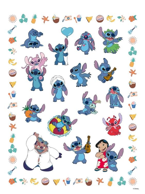 Produktbild: Disney Stitch: Mein Wimmelmalblock