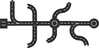 Produktbild: Spielstra&szlig;e mit 2 Fahrzeugen
