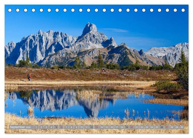 Produktbild: Die Bischofsm&uuml;tze im sch&ouml;nen Salzburger Land (Tischkalender 2026 DIN A5 quer), CALVENDO Monatskalender