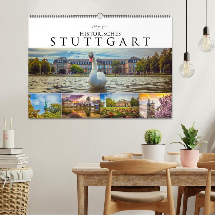 Produktbild: Historisches Stuttgart 2026 (Wandkalender 2026 DIN A2 quer), CALVENDO Monatskalender