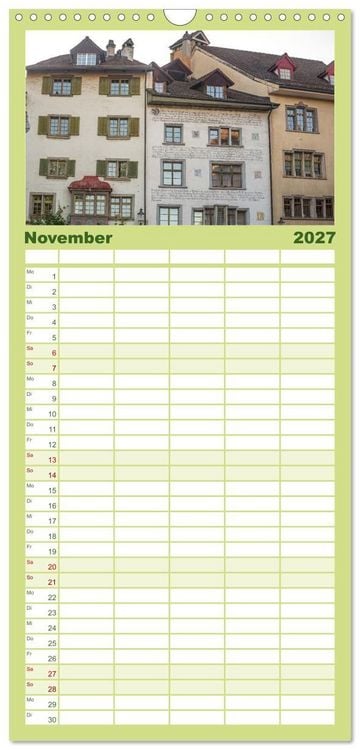 Produktbild: Familienplaner 2027 - Schaffhausen - n&ouml;rdlichste Stadt der Schweiz mit 5 Spalten (Wandkalender, 21 x 45 cm) CALVENDO