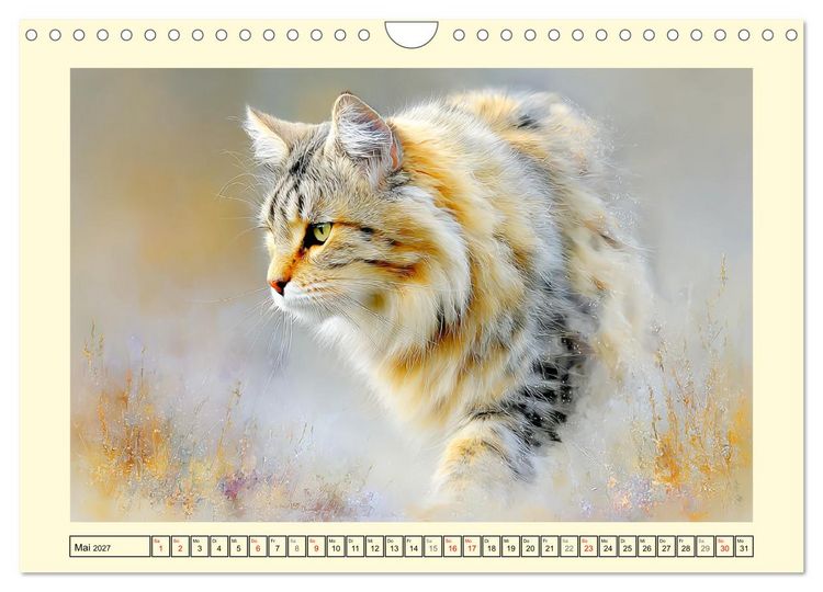 Produktbild: Wildkatzen. Europas scheue Waldbewohner (Wandkalender 2027 DIN A4 quer), CALVENDO Monatskalender