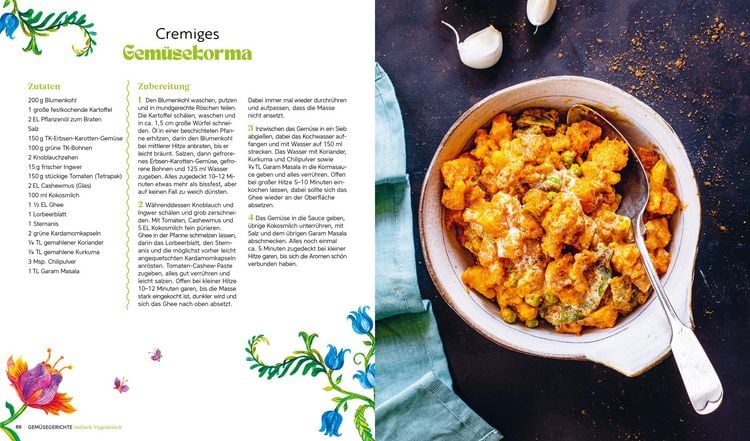 Produktbild: Indisch vegetarisch