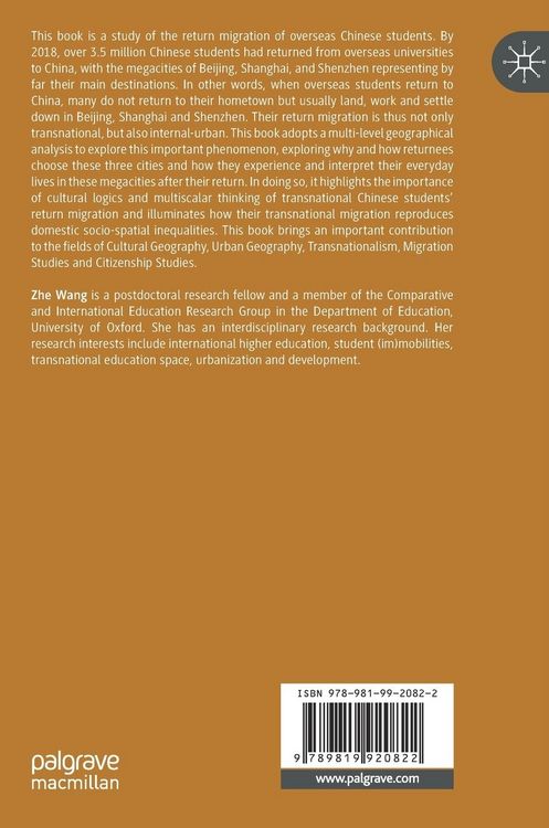 Produktbild: Transnational Student Return Migration and Megacities in China