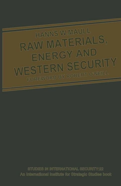 Produktbild: Raw Materials, Energy and Western Security