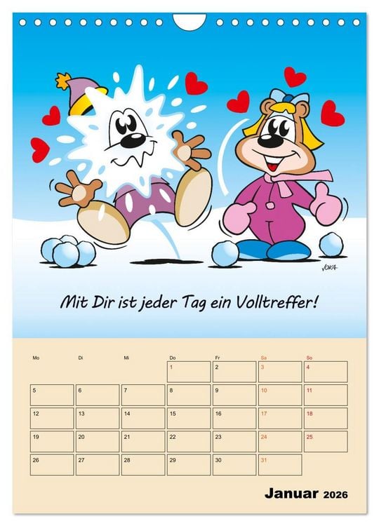 Produktbild: Ein Jahr mit Dir! (Wandkalender 2026 DIN A4 hoch), CALVENDO Monatskalender