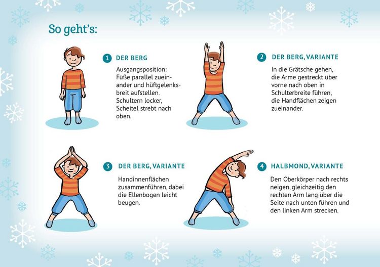 Produktbild: Kinderyoga-Bildkarten zur Winter- und Weihnachtszeit