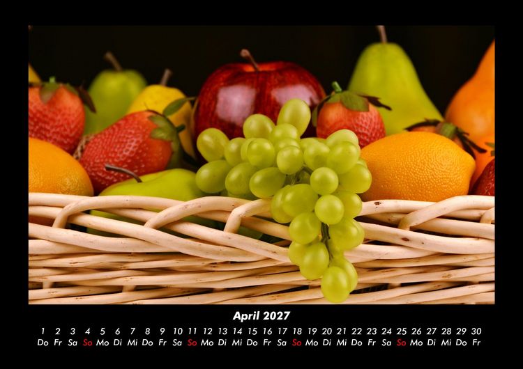 Produktbild: Obstkalender 2027 Fotokalender DIN A3