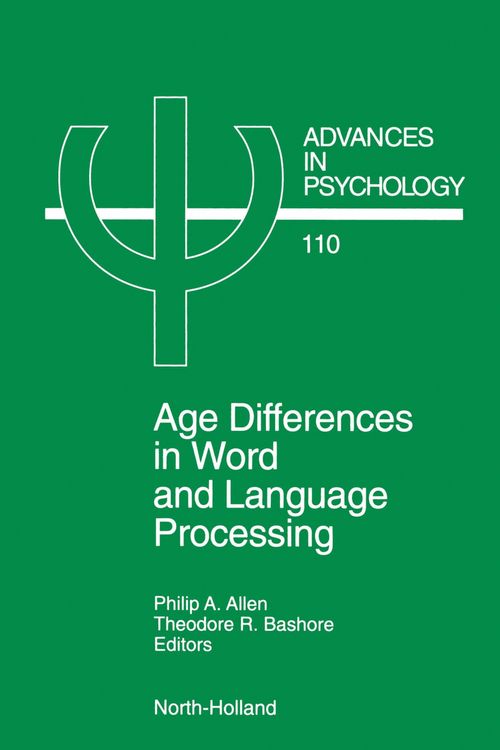 Produktbild: Age Differences in Word and Language Processing