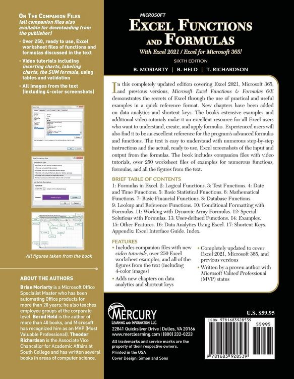 Produktbild: Microsoft Excel Functions and Formulas