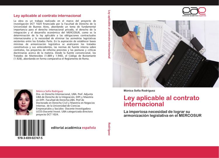 Produktbild: Ley aplicable al contrato internacional