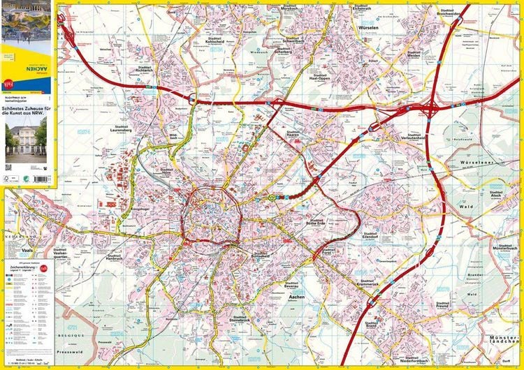 Produktbild: Falk Cityplan Aachen 1:15.000