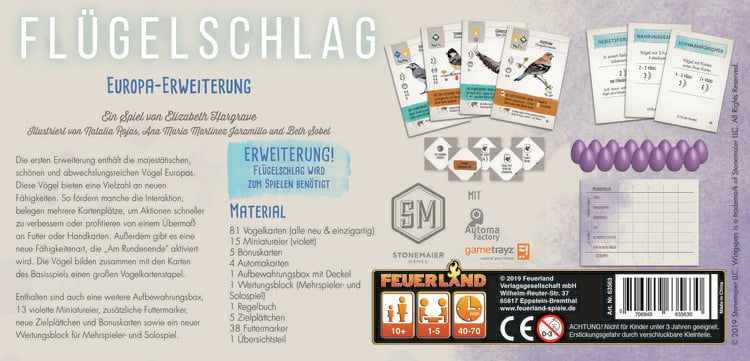 Produktbild: Fl&uuml;gelschlag, Europa-Erweiterung (Spiel-Zubeh&ouml;r)