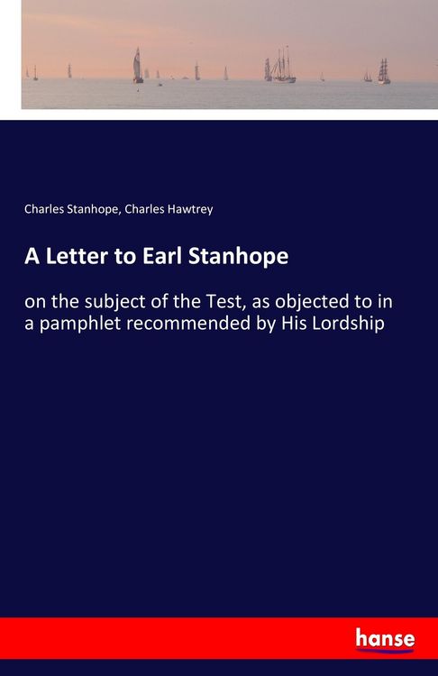 Produktbild: A Letter to Earl Stanhope