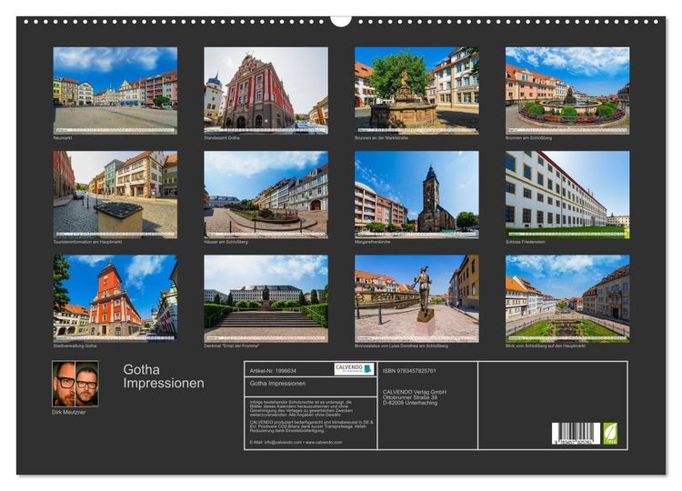 Produktbild: Gotha Impressionen (Wandkalender 2026 DIN A2 quer), CALVENDO Monatskalender