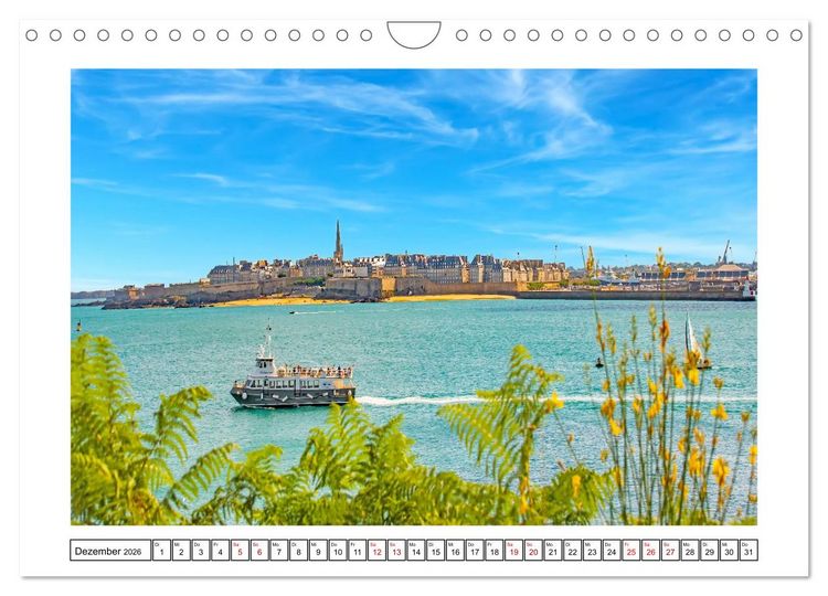 Produktbild: Ein traumhaftes Reiseziel - Normandie und Bretagne (Wandkalender 2026 DIN A4 quer), CALVENDO Monatskalender