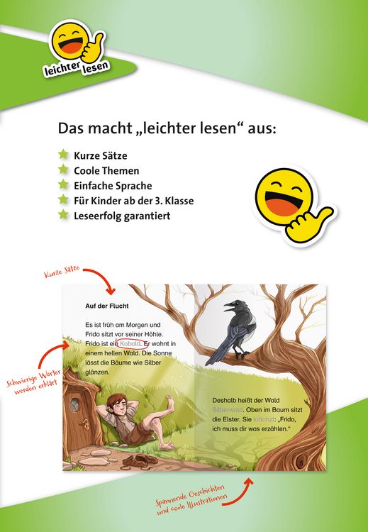 Produktbild: Erstleser - leichter lesen: Das verzauberte Amulett