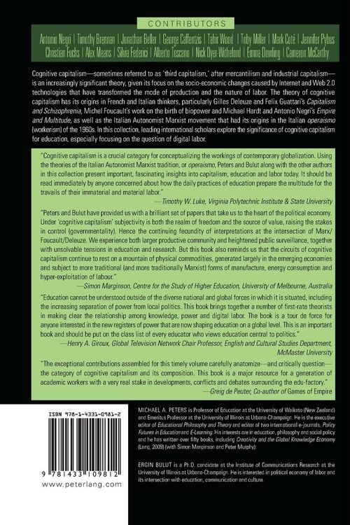 Produktbild: Cognitive Capitalism, Education and Digital Labor