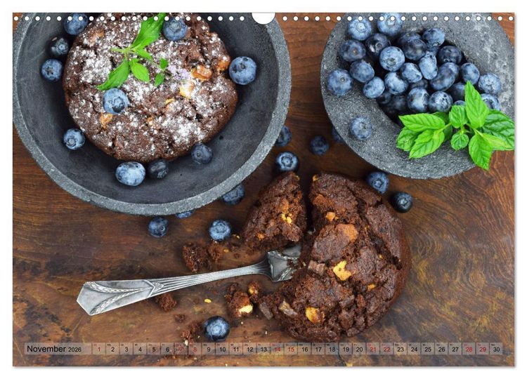 Produktbild: DESSERTVARIATIONEN (Wandkalender 2026 DIN A3 quer), CALVENDO Monatskalender