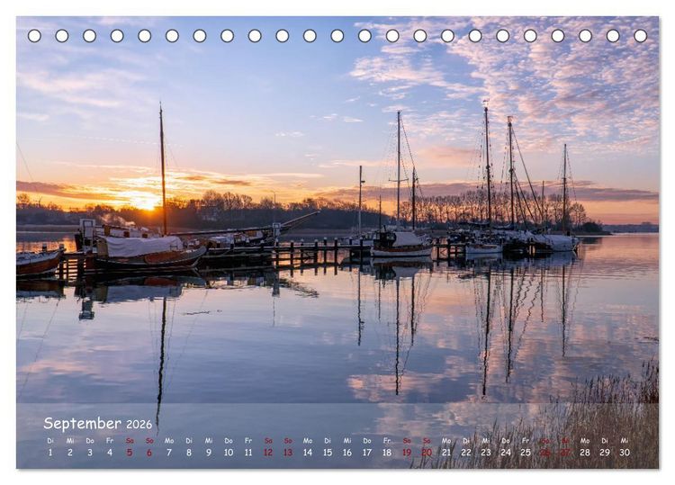 Produktbild: Maritimes Kappeln - Rund um den Hafen (Tischkalender 2026 DIN A5 quer), CALVENDO Monatskalender