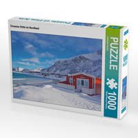 Produktbild: CALVENDO Puzzle Einsame H&uuml;tte im Nordland | 1000 Teile Lege-Gr&ouml;&szlig;e 64x48cm Foto-Puzzle f&uuml;r gl&uuml;ckliche Stunden