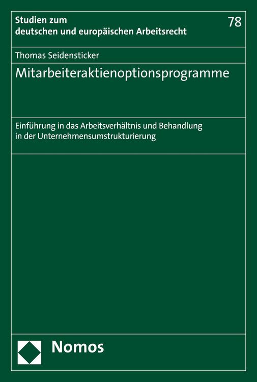 Produktbild: Mitarbeiteraktienoptionsprogramme
