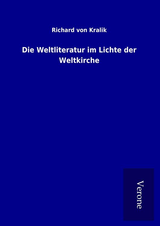 Produktbild: Die Weltliteratur im Lichte der Weltkirche