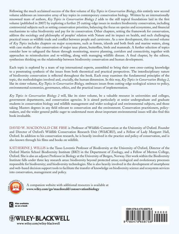 Produktbild: Key Topics in Conservation Biology 2