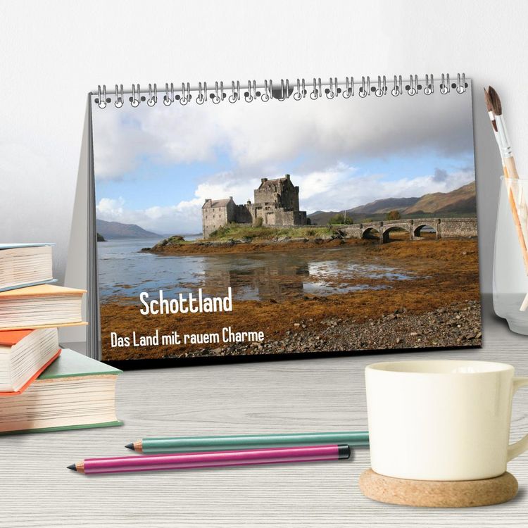 Produktbild: Schottland - Das Land mit rauem Charme (Tischkalender 2026 DIN A5 quer), CALVENDO Monatskalender