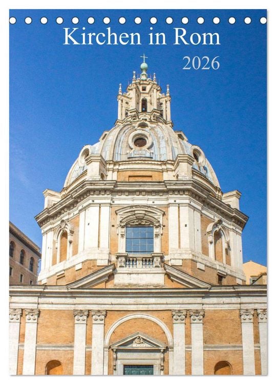 Produktbild: Kirchen in Rom (Tischkalender 2026 DIN A5 hoch), CALVENDO Monatskalender