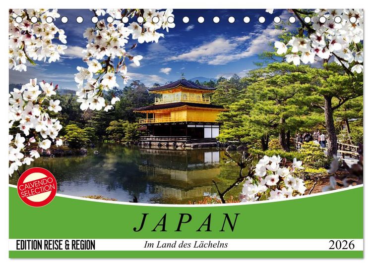 Produktbild: Japan. Im Land des L&auml;chelns (Tischkalender 2026 DIN A5 quer), CALVENDO Monatskalender