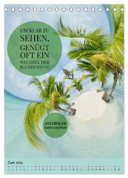 Produktbild: Zeit f&uuml;r...Ver&auml;nderungen mit Weisheiten und Zitaten (Tischkalender 2026 DIN A5 hoch), CALVENDO Monatskalender