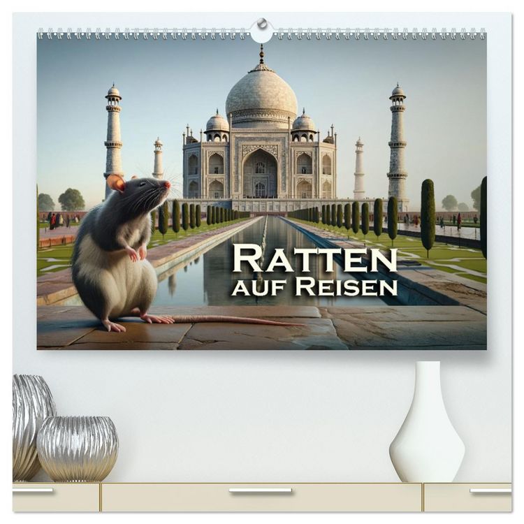 Produktbild: Ratten auf Reisen (hochwertiger Premium Wandkalender 2026 DIN A2 quer), Kunstdruck in Hochglanz