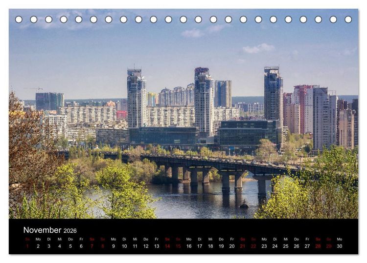 Produktbild: Unterwegs in Kiew (Tischkalender 2026 DIN A5 quer), CALVENDO Monatskalender
