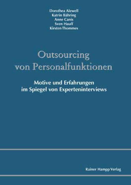 Produktbild: Outsourcing von Personalfunktionen