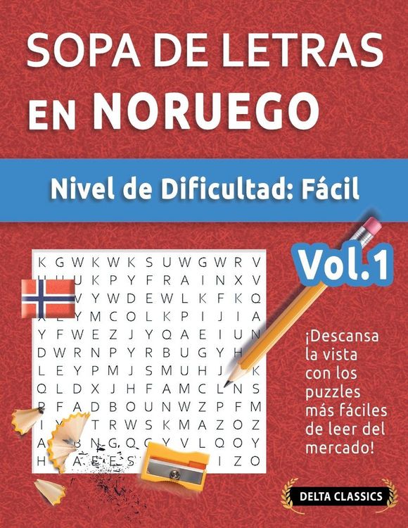Produktbild: Sopa De Letras En Noruego - Nivel De Dificultad