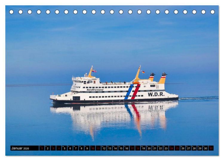 Produktbild: F&ouml;hr... liebt in eine Insel (Tischkalender 2026 DIN A5 quer), CALVENDO Monatskalender