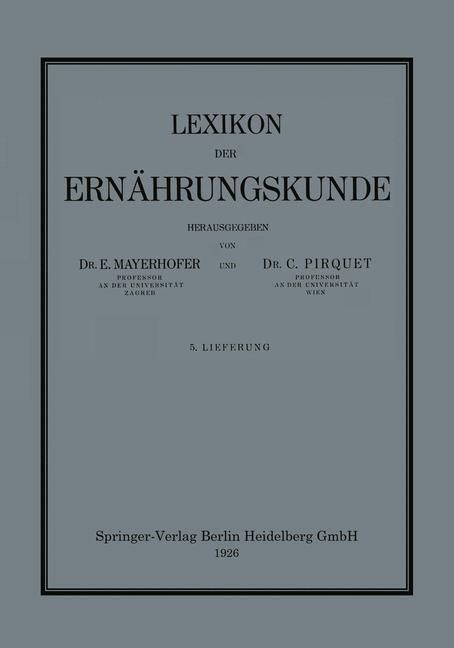 Produktbild: Lexikon der Ern&auml;hrungskunde