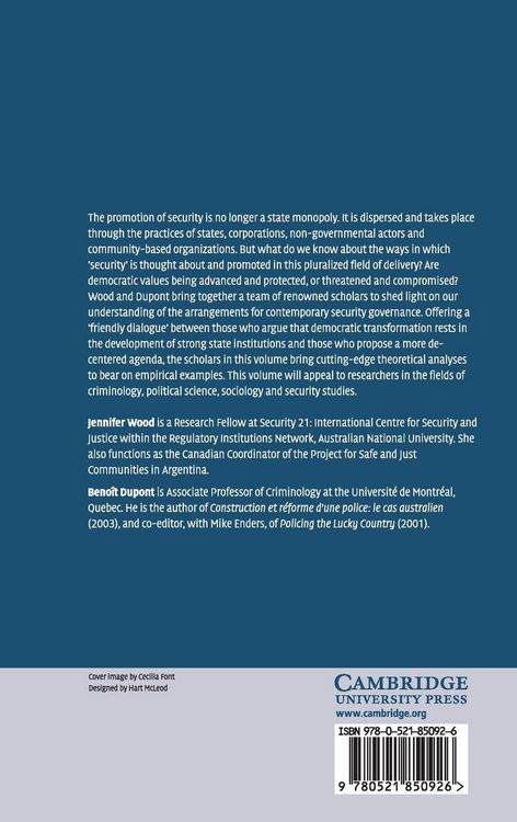 Produktbild: Democracy, Society and the Governance of Security