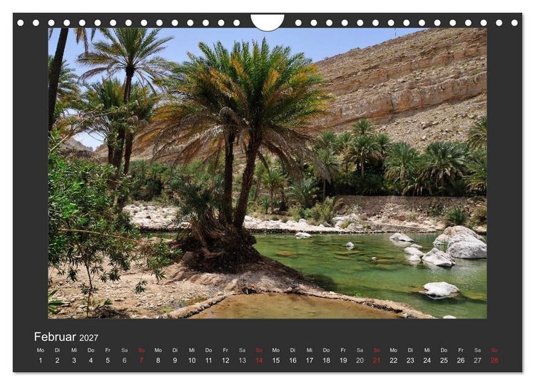 Produktbild: Zauber des Oman (Wandkalender 2027 DIN A4 quer), CALVENDO Monatskalender