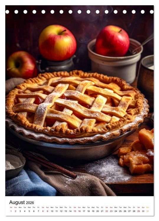 Produktbild: Yummy Bakes (Desk Calendar 2026 DIN A5 portrait), CALVENDO 12 Month DeskCalendar